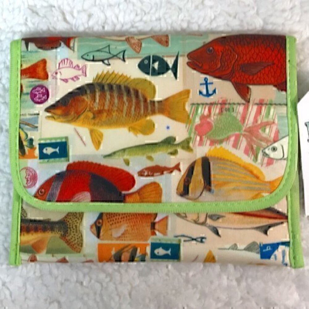 ArtBird "Fish" Nuts and Bolts Bag Insulated Food Safe Storage Pouch